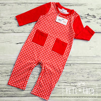 AC Christmas Mistletoe Boy Infant Romper