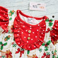 AC Christmas Mistletoe Girl Infant Romper