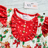 AC Christmas Mistletoe Girl Infant Romper