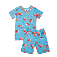 AC Bamboo Firetrucks Pajama Shorts Set
