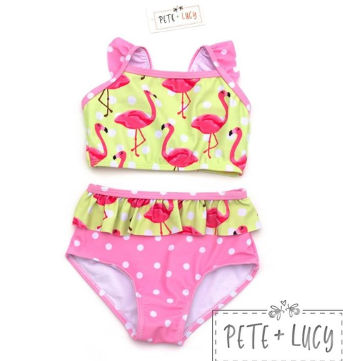 AC Flamingo Swimsuit Two Piece Set