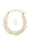 SBV BRAIDED GLASS BEAD EARRINGS
