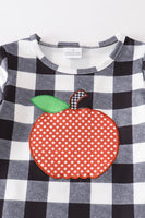AC Girls Halloween Plaid Pumpkin Ruffle Pants Set