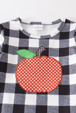 AC Girls Halloween Plaid Pumpkin Ruffle Pants Set