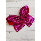 AC Sequined Texas Size Knotted Hair Bow