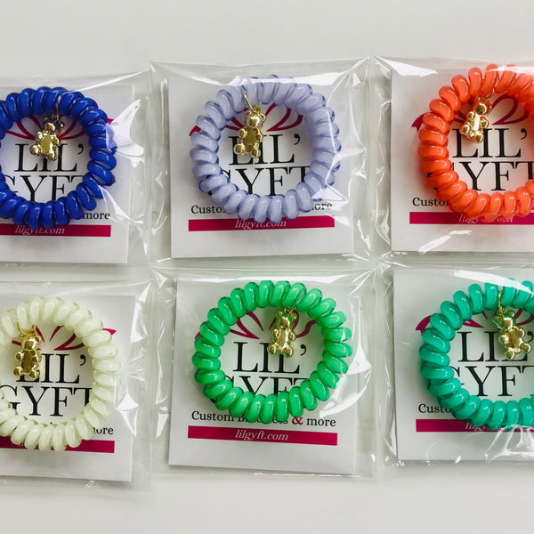 Lil'Gyft Gold bear Hair tie