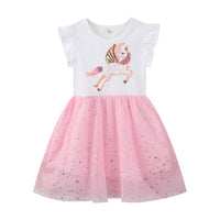 AC Pink Unicorn Princess Tulle Dress