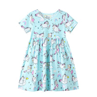 AC Blue Rainbow Unicorn Dress