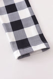 AC MERRY CHRISTMAS RUFFLE PLAID DRESS