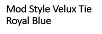 Mod Style Velux Tie Royal Blue