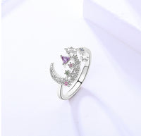 Sun Adjustable Silver Ring