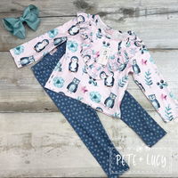 AC Penguin & Owl Pants Set