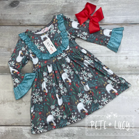 AC Goose/Duck Floral Print Dress