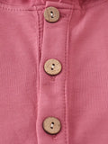 AC Pink Button Down Baby Hoodie Romper