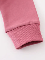 AC Pink Button Down Baby Hoodie Romper