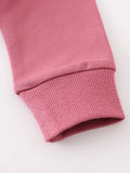 AC Pink Button Down Baby Hoodie Romper