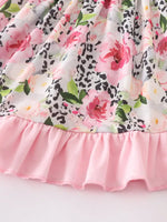 AC Pink Floral Smocked Dress