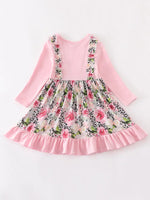 AC Pink Floral Smocked Dress