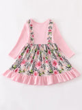 AC Pink Floral Smocked Dress