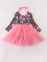 AC Pink Floral Tutu Girls Dress