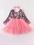 AC Pink Floral Tutu Girls Dress