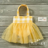 AC Princess Tulle: Yellow Bucket Purse
