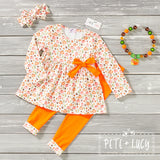 AC Pumpkin Spice Long Sleeve Pant Set 2Pcs