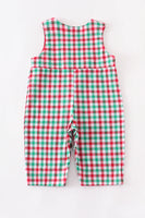 AC RED AND GREEN GINGERBREAD BOY romper
