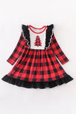 AC Red & Black Plaid Tree Dress