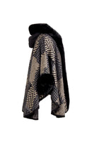 Saachi Beverly Ann Fur Faux Kimono