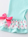 AC Snowman Applique Ruffle Girl Romper