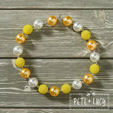 AC Princess Tulle: Yellow Bubble Gum Necklace