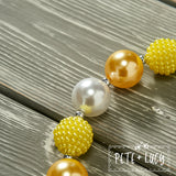 AC Princess Tulle: Yellow Bubble Gum Necklace
