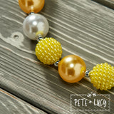 AC Princess Tulle: Yellow Bubble Gum Necklace