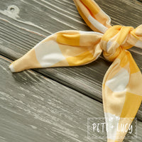 AC Princess Tulle: Yellow Tie Headband
