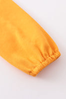 AC Girls 2 PCS Mustard Yellow Floral Ruffle Skirt Set