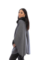 AC Saachi Delilah Faux Fur Pocketed Kimono