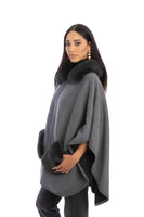 AC Saachi Delilah Faux Fur Pocketed Kimono