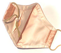 100% Dupioni silk mask