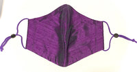 100% Dupioni silk mask