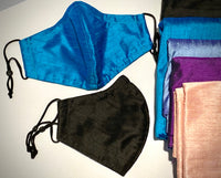 100% Dupioni silk mask