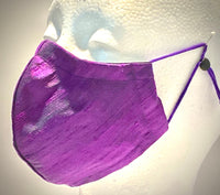 100% Dupioni silk mask