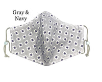 100% organic cotton 3D face mask for adults or children