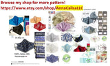 100% organic cotton 3D face mask for adults or children