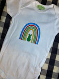 BTD Peep Rainbow onsie 12Mo & 6-9Mo