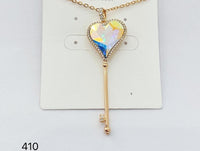 Sun Heart/Key Necklace