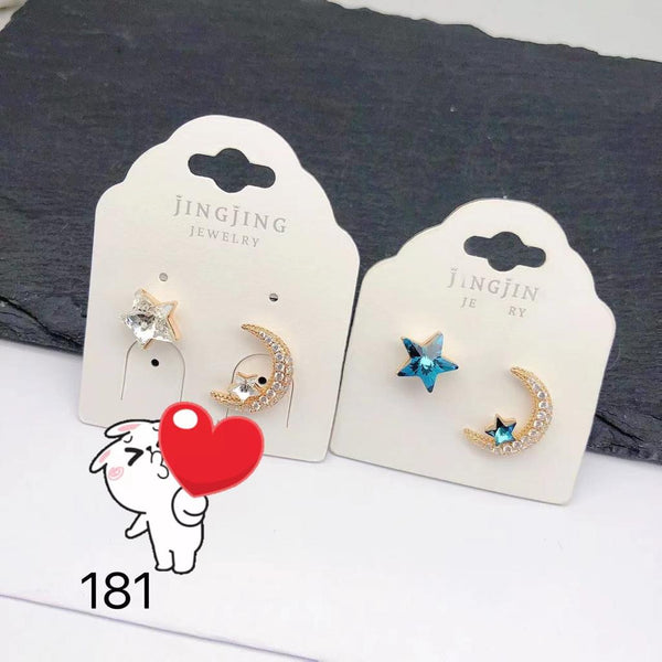 Sun moon/star earrings
