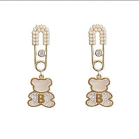 SUN Teddy Bear Earrings