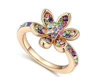 Sun Multicolor Flower ring