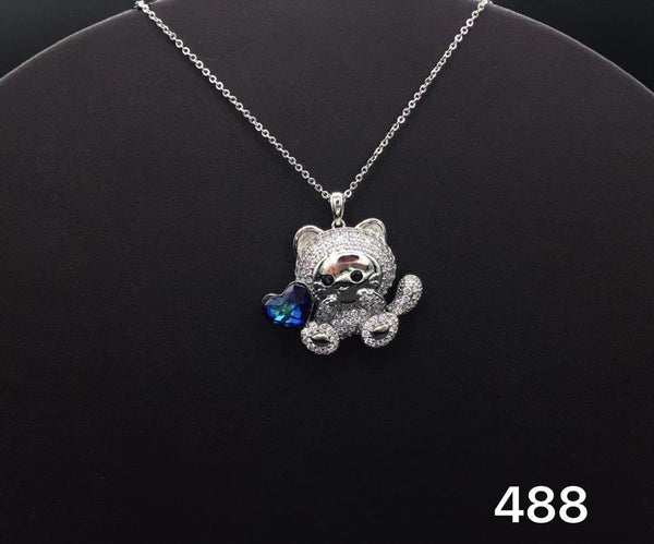 Sun Kitty/ Heart Necklace